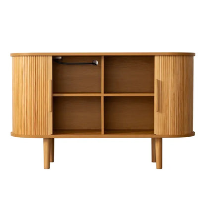 Fralimk Sideboard Buffet Cabinet With Storage, Modern Fluted Storage Cabinet For Dining Room - view 4