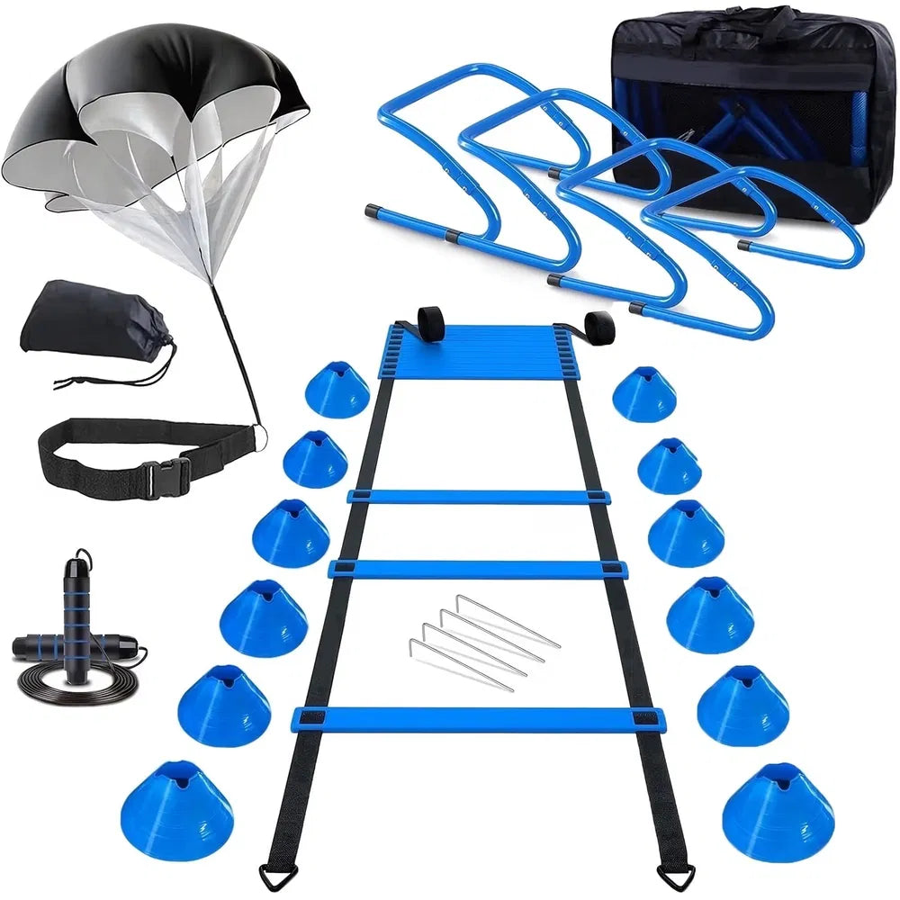 Professional Agility Ladder Training Set For Speed & Footwork - Adjustable Fitness Equipment With Carry Bag - view 2