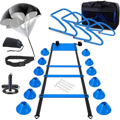 Professional Agility Ladder Training Set For Speed & Footwork - Adjustable Fitness Equipment With Carry Bag - view 2
