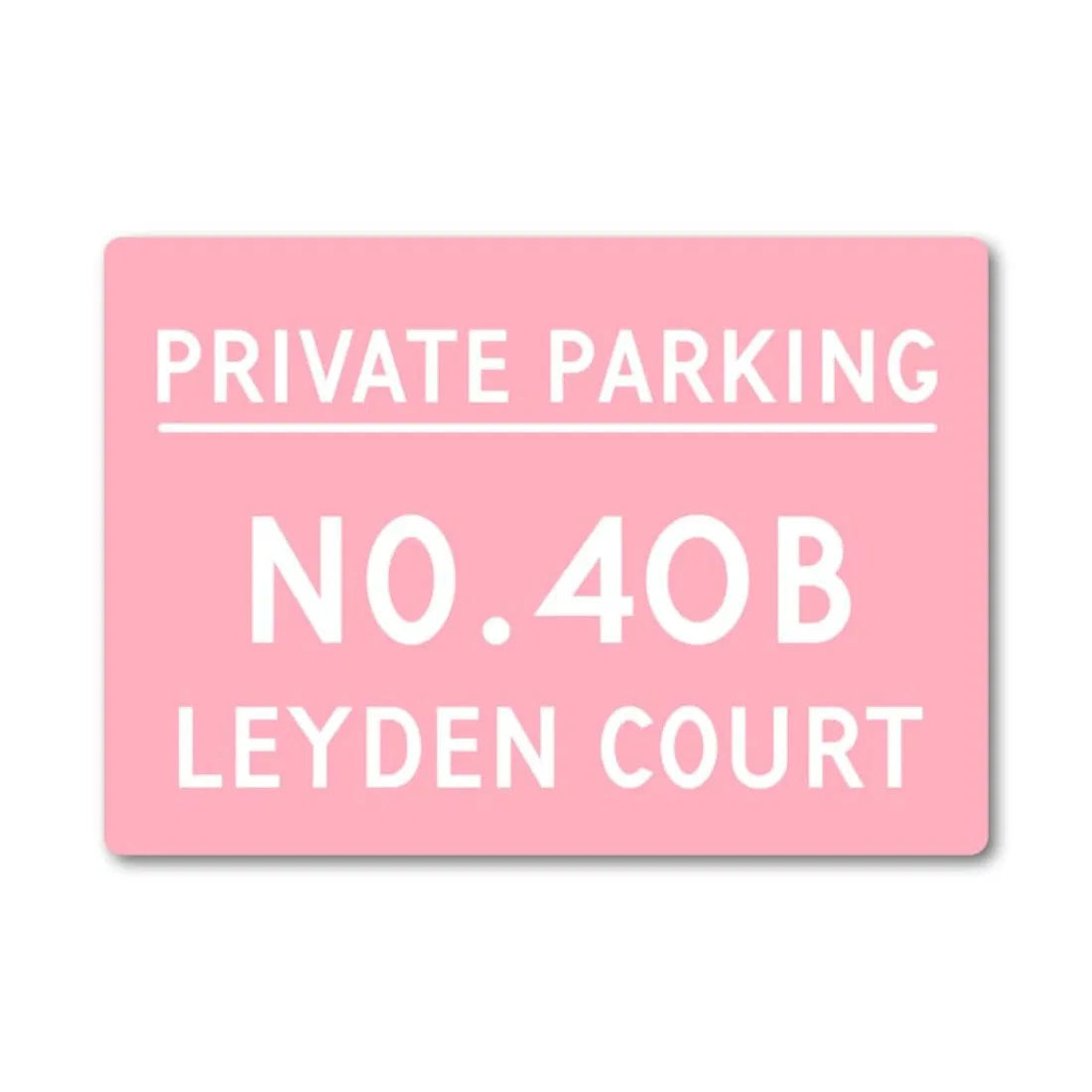 Personalized Metal Private Parking Sign Custom House Number Street Name - view 7