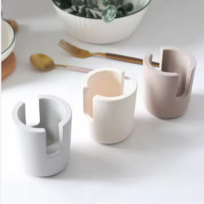 Diatom Mud Sponge Rack Kitchen & Bathroom Sink Caddy For Sponges Scrubbers - view 5