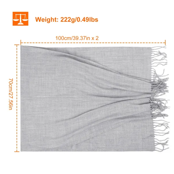 Mens Womens Oversize Cashmere Wool Shawl Wraps Blanket Winter - view 4