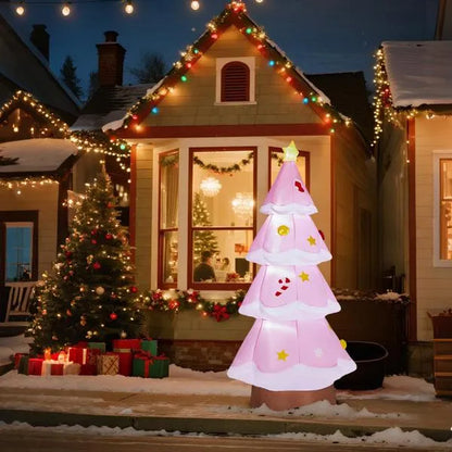 7.2FT Lighted Christmas Inflatable Decoration, Inflatable Christmas Tree - view 2