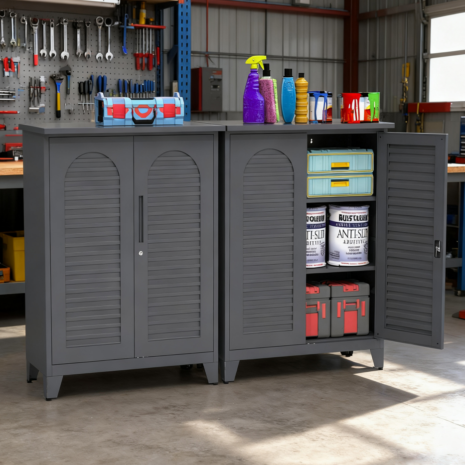 47'' Tall Metal Tool Storage Cabinet, With Ample Storage Space For Garage,Warehouse,Garden,Office, Living Room,Bathroom - view 8