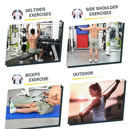 5 PC Set Resistance Band Resistance Bands, Exercise Bands, Exercise Resistance Bands - view 4