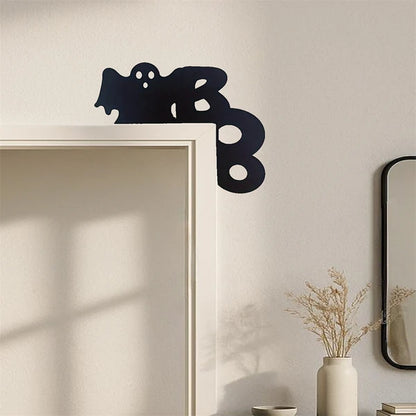Spooky Ghost Door Hanger Halloween Door Decor Wall Art Home Decor For Bedroom Living Room - view 2