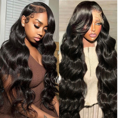 13x6 Front Lace Human Hair Wig, Natural Color, Body Wave, Density - view 6