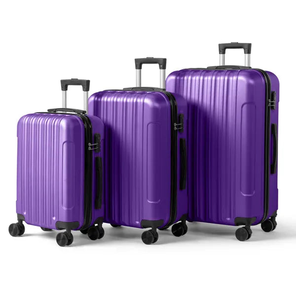 Three-in-one Textured Frosted Case Shell, Non-TSA Customs Lock, 28-inch Detachable Wheels, ABS Trolley Case, 20in, 24in - view 3