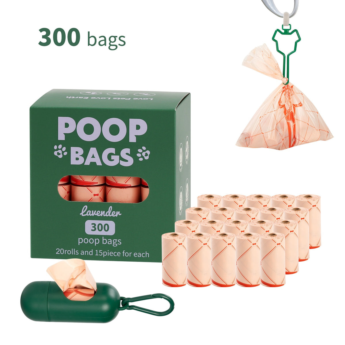 Handle Dog Waste Bag EPI Vest Poop Picking Bags Degradable Cat Litter Bag - view 7