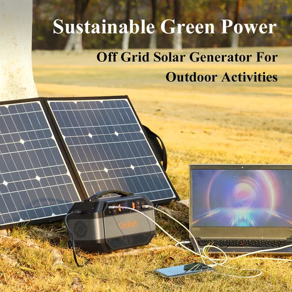 Gofort 330W Portable Power Station, 299Wh Solar Generator Backup Power Supply With 2X 110V AC Outlets - view 2