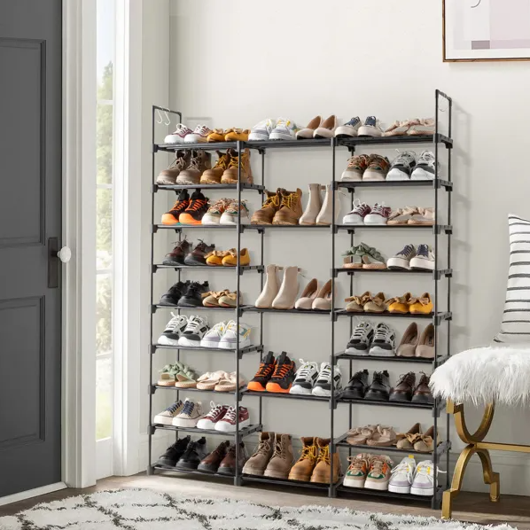 9 Tiers Shoe Rack Storage Organizer Shoe Shelf Organizer For Entryway Holds 50-55 Pairs Shoe - view 2