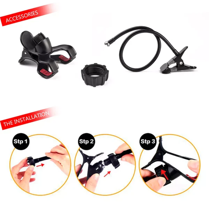 Universal Lazy Mobile Phone Gooseneck Stand Holder Flexible Bed Desk Table Clip - view 5