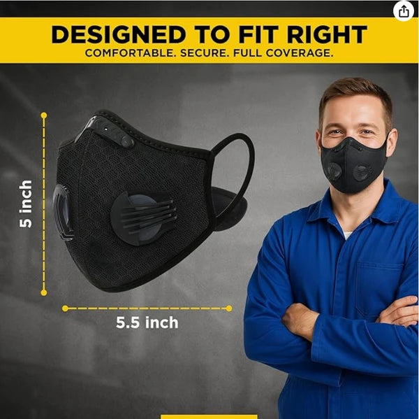 Anti-Verschmutzung Halb Gesicht Staub Maske Respirator Gesichtsschutz Mit Filter - view 4