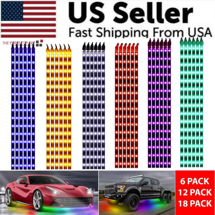 Lot Waterproof 12'' 15 DC 12V Motor LED Strip Underbody Light For Car Motorcycle - view 5