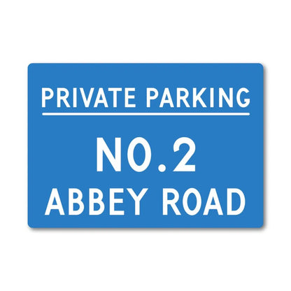 Personalized Metal Private Parking Sign Custom House Number Street Name - view 4