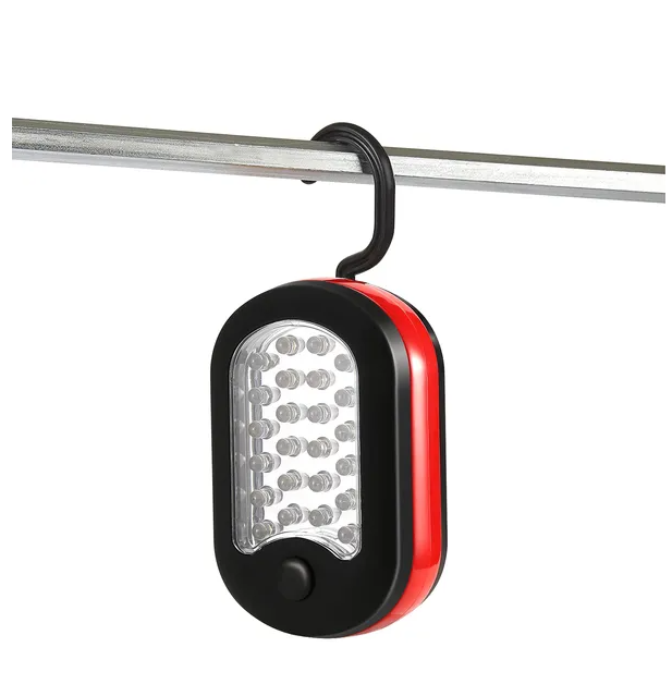 Compact Work Light 27LEDs Hang Lights Portable Magnetic Flashlight With Hook For Camping Hiking Emergency - view 2