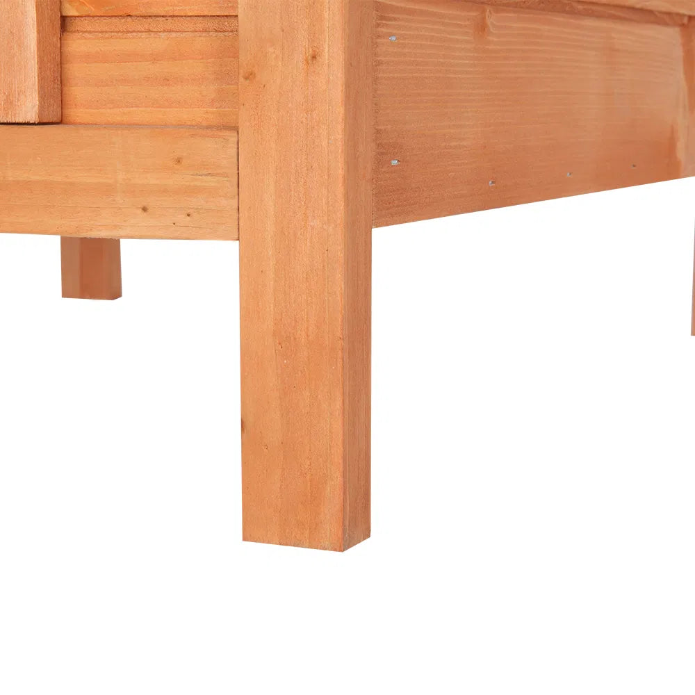 20-inch Removable Roof, Waterproof, Green Asphalt Roof, Cedar Wood, Wooden Chicken and Rabbit Cage - view 2
