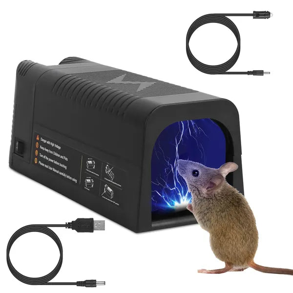 Electric Rat Trap Reusable Mice Trap Rodent Zapper Indoor Pest Control Rechargeable Shock Mice Killer With 1800V High
