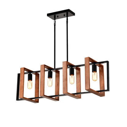 4-Light Kitchen Island Lights Pendant Light Farmhouse Dining Room Light Fixture