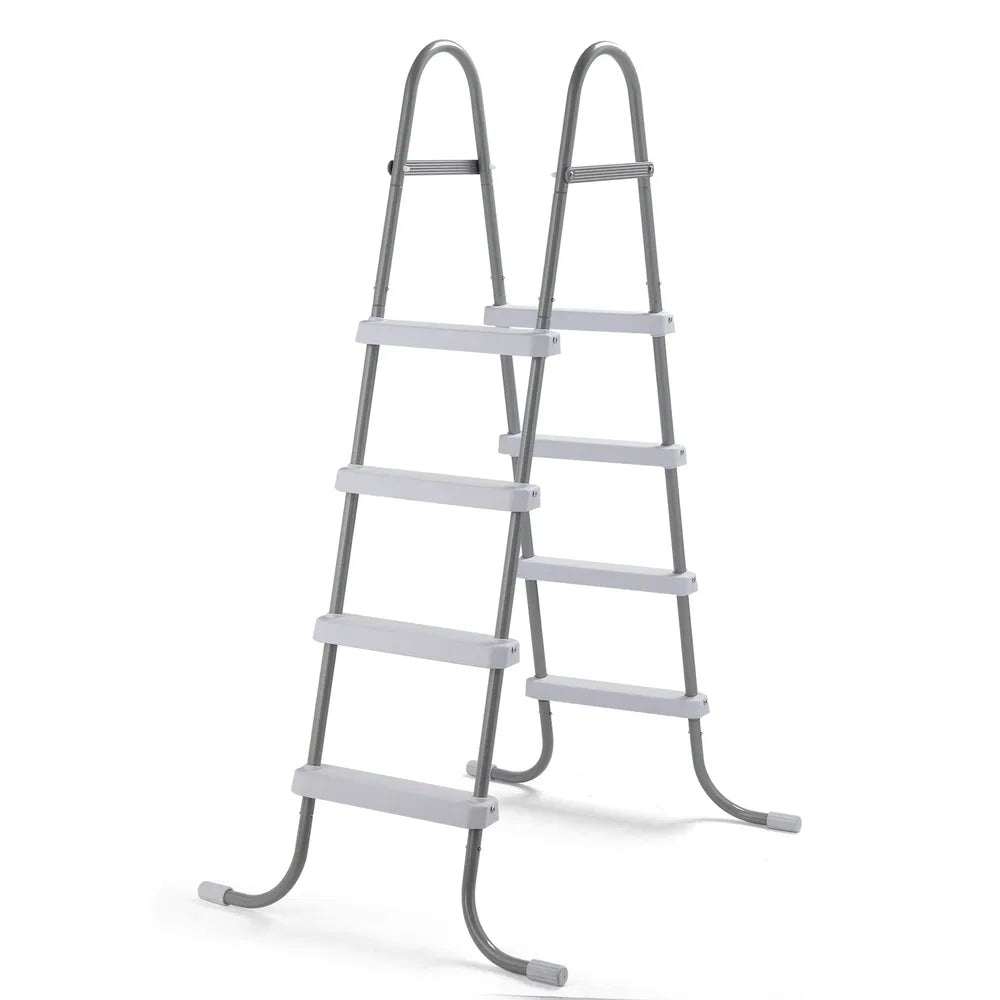 4-Step 52in Pool Ladder Iron Grey Frame & White Steps - view 3