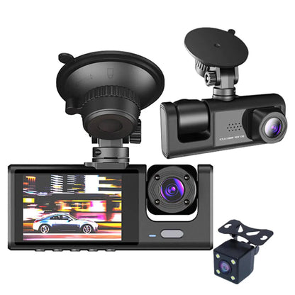 Car Dual Lens Dash Cam HD 1080P Front Rear Inside Video Recorder Camera G-Sensor - view 9