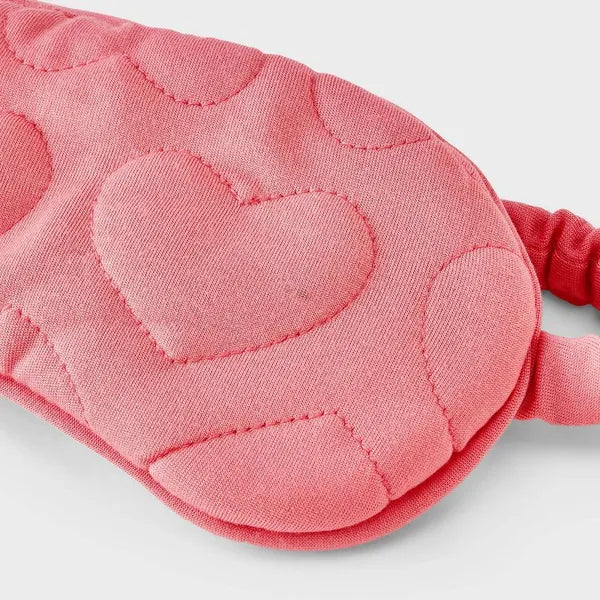 Women's Quilted Heart Shape Sleep Mask - view 3