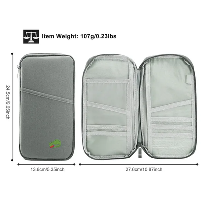 Travel Passport Wallet 12Cells Ticket ID Credit Card Holder Water Repellent Documents Phone Organizer - view 2