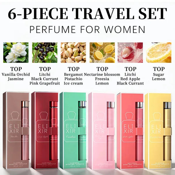 Women's 6-Piece Set Travel Perfume 35ml 1.18oz Perfume For Her PDQ Sweet Gourmand & Floral Fragrances Long Lasting - view 4