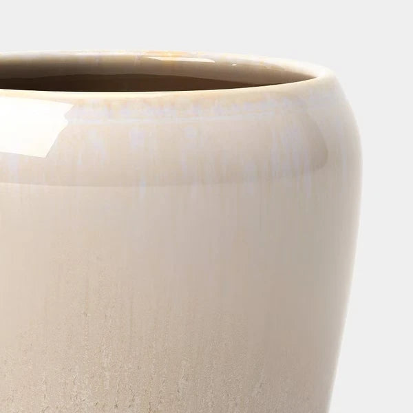 Ceramic Planter With Reactive Glaze 8" - view 2