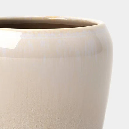 Ceramic Planter With Reactive Glaze 8" - view 2