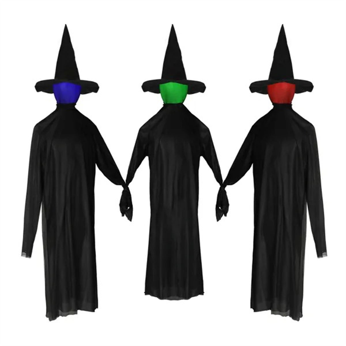 Halloween Black Witches With Change Colors - view 3