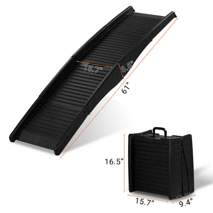 60 inch Nonslip Folding Dog Ramp, Tri-Fold Portable Lightweight Pet Ramp for Cars, Trucks and SUVs - view 8