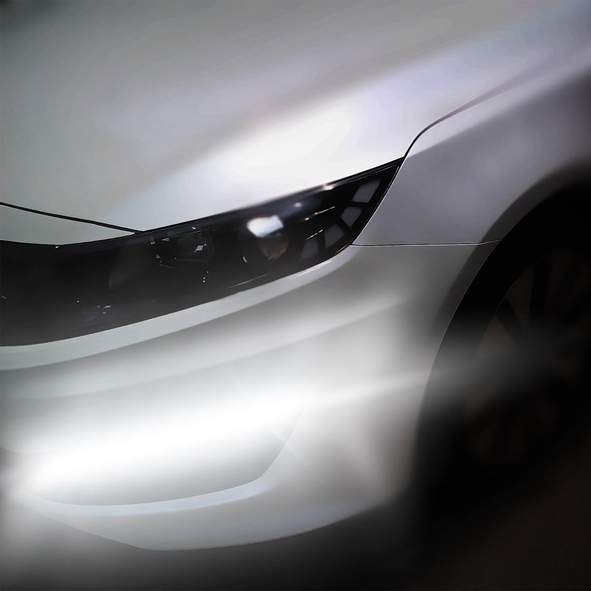 2Pcs LED Daytime Running Lights Car LED COB DRL Fog Lights IP45 Waterproof LED Strip Fog Day Driving Lamp Sticker - view 4