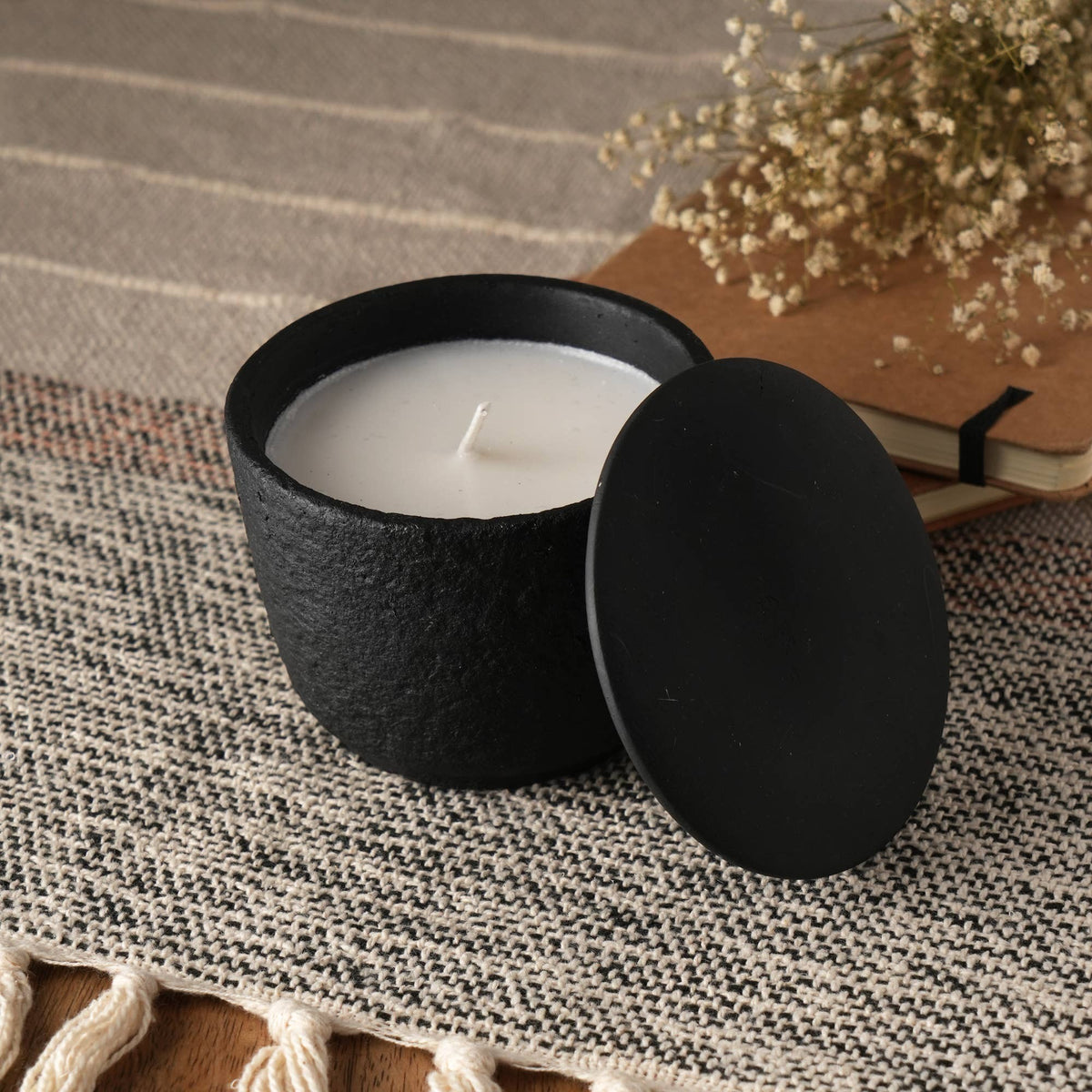 Jar Candle Ecomix Wax Fill With Wooden Lid - Vanilla Lavender, 7oz
