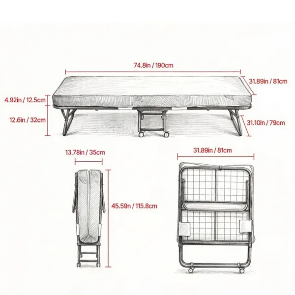 Portable Folding Bed - view 5