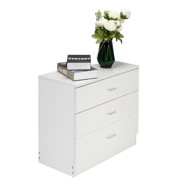 Wood Simple 3-Drawer Dresser White - view 4