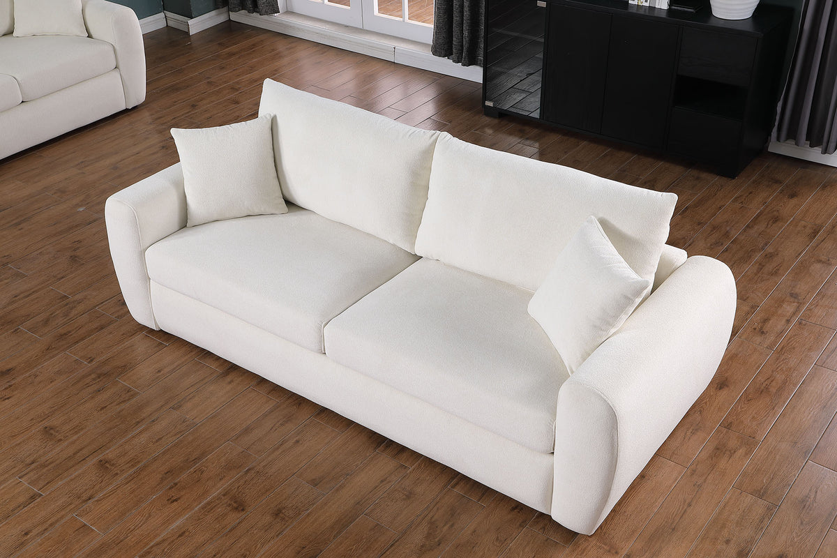 Modern Minimalist Comfortable Compressed BEIGE Sofa - view 9