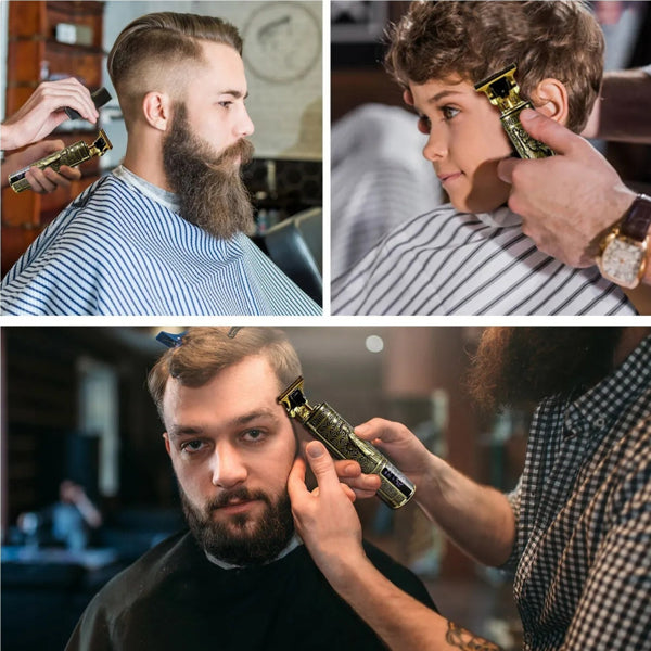LCD Professional Hair Clippers Beard Trimmer Men Hair Cutting Cordless Barber Shaving Machine - view 6