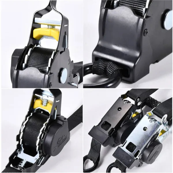 2Pcs Robust Cargo Strap Featuring Automatic Retraction, Requiring No Assembly - view 2