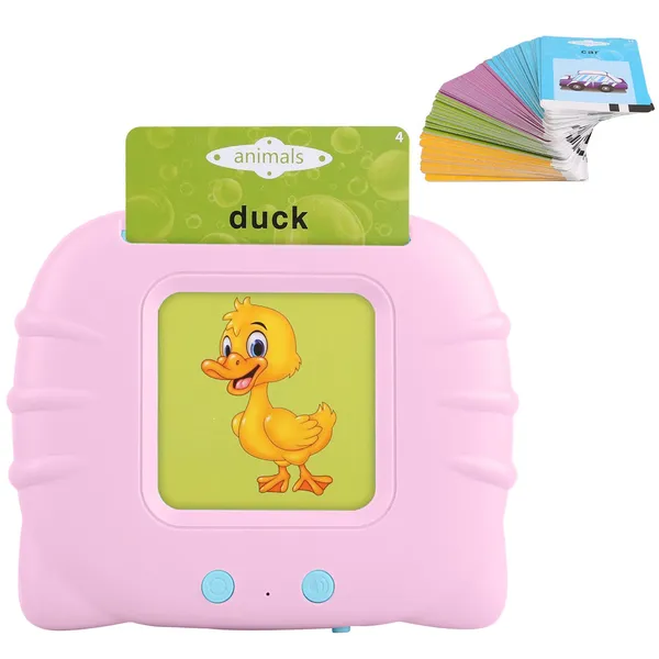 224 Words Kid Talking Cards 112 Card Electronic Cognitive Audio Toddler Reading Machine Animal - view 2