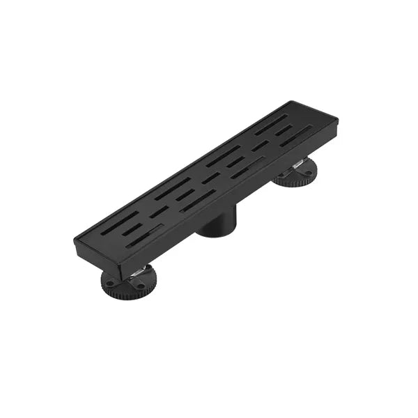 12 Inch Linear Shower Drain With Removable Brick Patterned Grate Cover