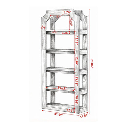Farmhouse Style Bookshelf for Bedroom - view 3
