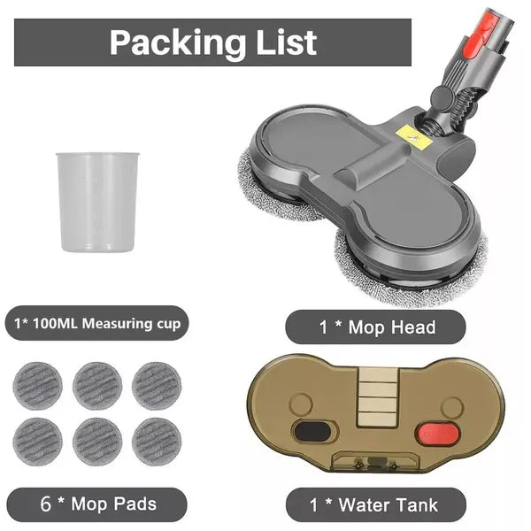 A14G-Suitable For Dyson V6 / V7 / V8 / V10 / V11 Vacuum Cleaner Electric Mop Cleaning Head With Water Tank Mop - view 5