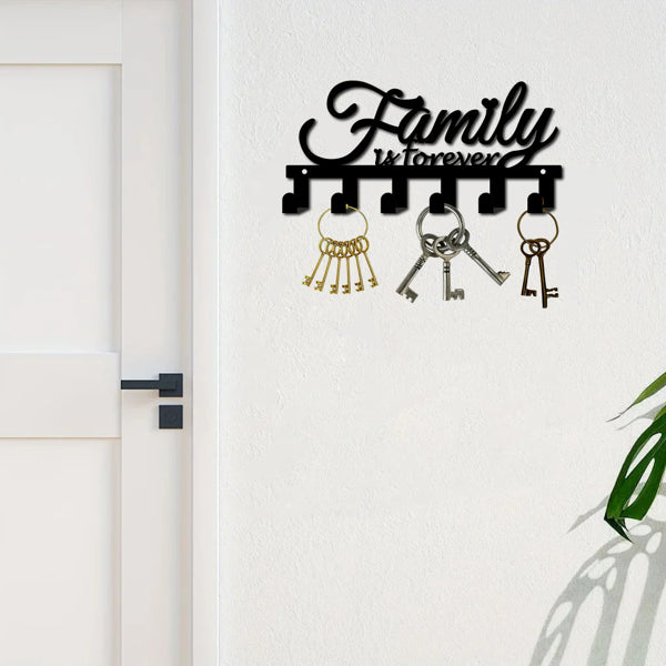 Modern Wall Mounted Key Holder with Shelf Entryway Organizer for Home Decor and Storage - view 5