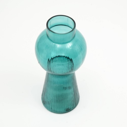 Modern Funnel Flare Glass Large Vase Inch Elegant Tall Decorative Vase For Home - view 6