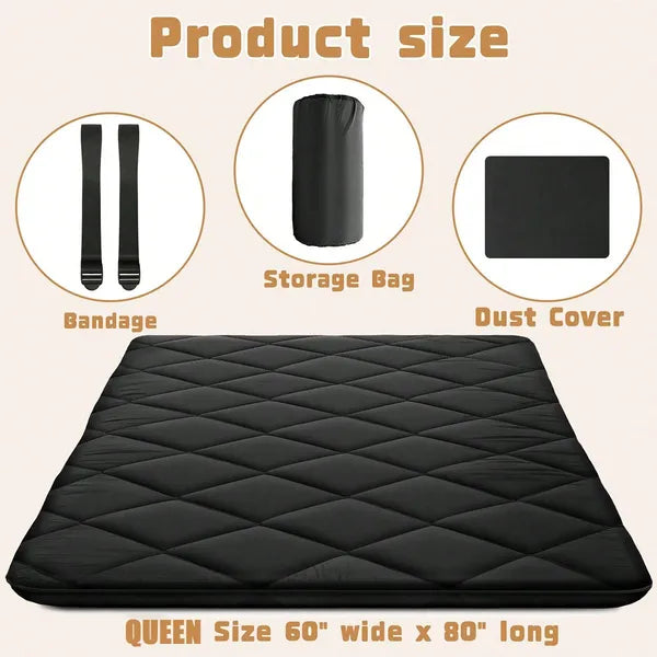 Japanese Floor Mattress, 100% High Density Comfortable Foam, Thicken Foldable Mattress Tatami Mat Sleeping Pad - view 2