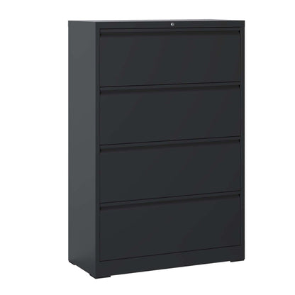 4 Drawer Lateral File Cabinet With Lock Tall Heavy-Duty Metal Filing Cabinet For Home Office - view 7