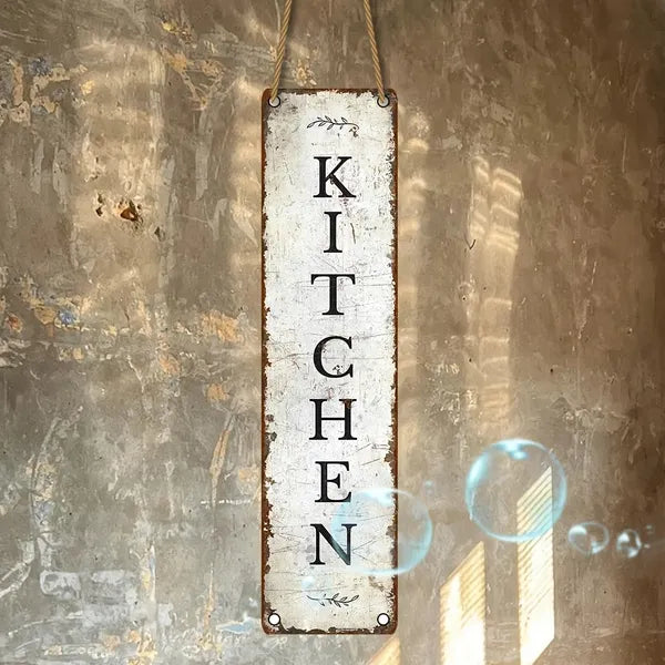 Vintage Wooden Hanging Sign Farmhouse Kitchen Dining Wall Decor Home Wall Art Easy Install Sturdy - view 5