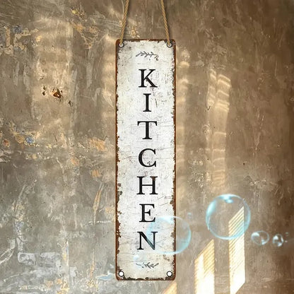 Vintage Wooden Hanging Sign Farmhouse Kitchen Dining Wall Decor Home Wall Art Easy Install Sturdy - view 5