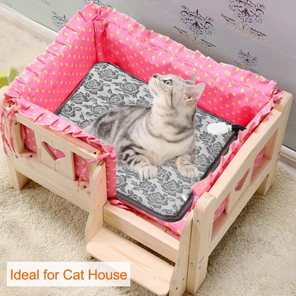 Pet Heating Pad Dog Cat Electric Heating Mat Waterproof Adjustable Warming Blanket - view 7